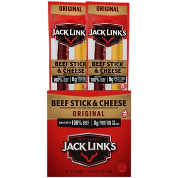 Picture of Jack Links Jack Links Beef & Cheese Sticks 192ct (16 per case/12 cases) 01039