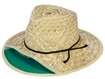 Picture of JAFARI HATS STRAW HAT w/GRN VISOR 20070