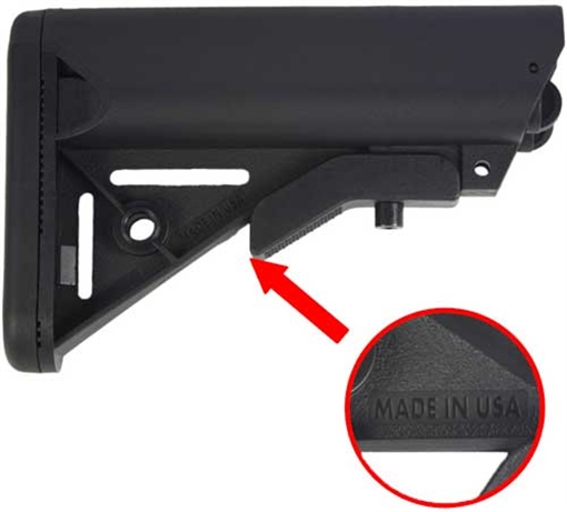 Picture of JE MACHINE TECH 3RD GEN ARMORY SOPMOD AR15 BUTTSTOCK BLACK PS-ST7B