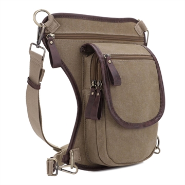 Picture of JESSIE & JAMES COUGAR CANVAS CONCEALED CARRY WAIST & LEG BAG 11.5 H X 10 W X 2.5 D ( KHAKI ) MC52104R1KH