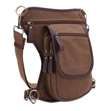 Picture of JESSIE & JAMES COUGAR CANVAS CONCEALED CARRY WAIST & LEG BAG 11.5 H X 10 W X 2.5 D ( BROWN ) SMC52104R1BR