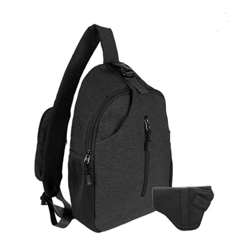 Picture of JESSIE & JAMES KYLE MINIMALIST SLING SHOULDER CONCEALED BACKPACK 16 H X 11 W X 4.5 D ( BLACK ) SMC52092 BK