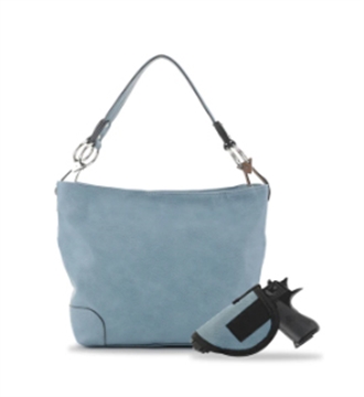 Picture of JESSIE & JAMES LYDIA LOCK AND KEY HOBO SHOULDER BAG 9 H X 11 W X 4 D ( DARK BLUE ) AMC3179AL D.BL