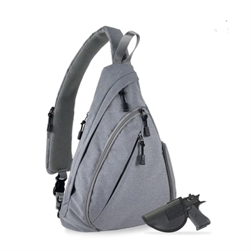 Picture of JESSIE & JAMES PEYTON SLING SHOULDER CONCEALED CARRY BACKPACK 15.5 H X 10.5 W X 4 D ( GREY ) AMC5819 GY