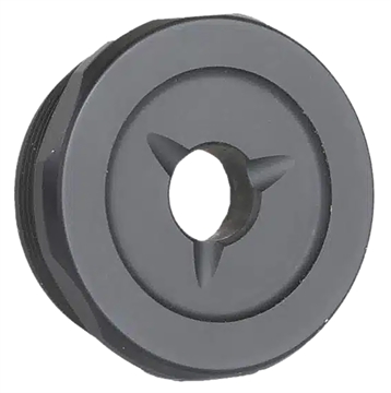 Picture of Jk Armament 155 Pro Flash Reducer End Cap 30 Cal 1.375"x24 Ti6AL4V Titanium Black JK155PROEC30