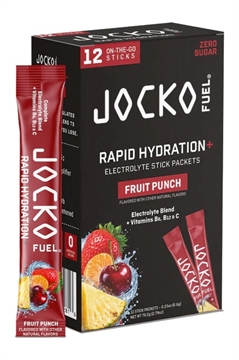 Picture of JOCKO 29281 RAPID HYDRATION POWDER FRUIT PNCH 12PK