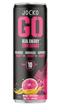 Picture of Jocko Fuel 29076 Pink Lemonade Energy Drinks 12oz 12Pack 810076290796