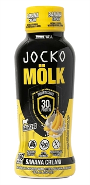 Picture of Jocko Fuel 29090 Banana Cream Protein Shake 12oz 12Pack 810076299976