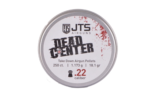 Picture of JTS Group Dead Center, .22 Caliber Pellets, Domed Tip, 18.13 Grain, 250 Per Tin JAC100