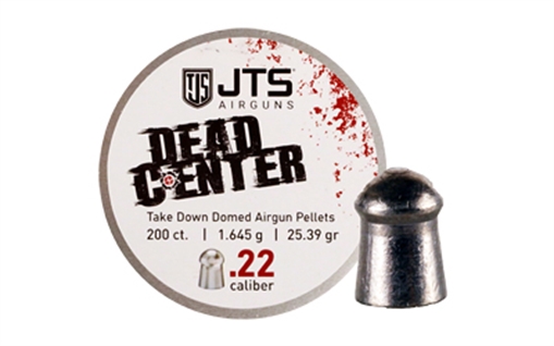 Picture of JTS Group Dead Center, .22 Caliber Pellets, Domed Tip, 25.39 Grain, 200 Per Tin JAC113