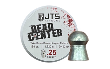 Picture of JTS Group Dead Center, .25 Caliber Pellets, Domed Tip, 29.63 Grain, 150 Per Tin JAC114