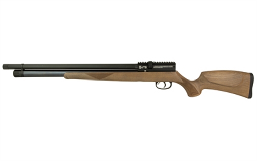 Picture of JTS Group Airacuda Standard, Air Rifle, Pre-Charged Pneumatic, .22 Caliber Pellet, 920 Feet Per Second, 18" Barrel, Matte Finish, Black, Wood Stock, 10 Rounds JAGACUDA22 JAGUDA22