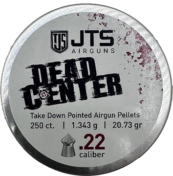 Picture of JTS PELLETS DEAD CENTER 22 POINTED 20.73 GR 250CT JAC123