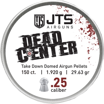Picture of JTS PELLETS DEAD CENTER 25 CAL DOMED 29.63 GR 150CT JAC125