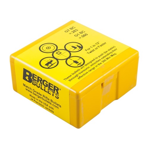 Picture of Berger Match Grade Tactical Bullets .30 cal .308" 185 gr JUGGERNAUT OTM TACTICAL 60-30107