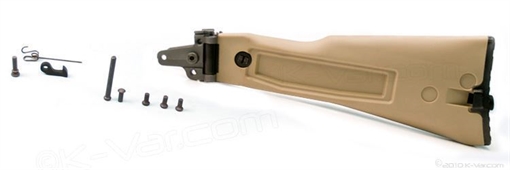Picture of K-Var Desert Sand Side-Folding Buttstock Assembly AK-LSFDSHR