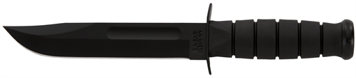 Picture of Ka-Bar Fighting/Utility 7" Fixed Clip Point Plain Black 1095 Cro-Van Blade, Black Kraton G Handle, Includes Sheath 1211