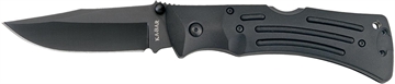 Picture of Ka-Bar Mule 3.88" Folding Clip Point Plain Black Stonewashed AUS-8A SS Blade, Black Zytel Handle, Includes Pocket Clip/Sheath 3050