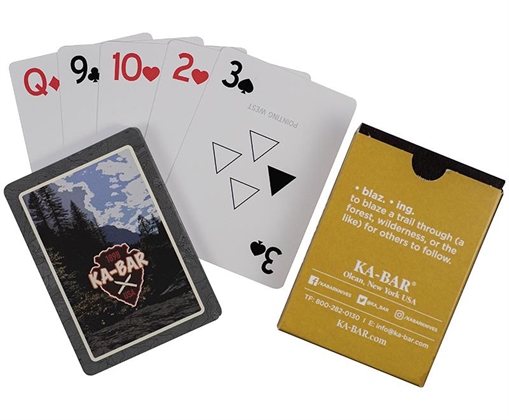 Picture of Ka-Bar Ka-Bar Playing Cards Multi-Color 3.50" Doubles as Trail Markers 9914