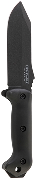 Picture of Ka-Bar Becker Crewman 5.50" Fixed Clip Point Plain Black 1095 Cro-Van Blade, Black Ultramid Handle, Includes Sheath BK10