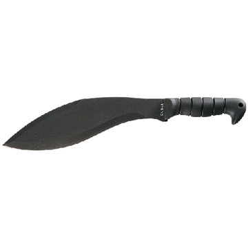 Show details for Ka-Bar Kukri 11.50" Black SK-5 Steel Blade/ Black TPR Handle 17" Long Includes Sheath 1249 Picture of Ka-Bar Kukri 11.50" Black SK-5 Steel Blade/ Black TPR Handle 17" Long Includes Sheath 1249