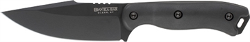 Picture of KA-BAR Knives Becker Harpoon, Fixed Blade Knife, 4.5" Blade Length, 9.375" Overall Length, Drop Point, 1095 Cro-Van Steel, Matte Finish, Black, Includes Plastic Sheath BK18BK