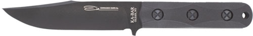 Picture of KA-BAR Knives EK Short Clip Point, Elk Commando, Fixed Blade Knife, 5.062" Blade Length, 9.25" Overall Length, Matte Finish, lack, 1095 Cro-Van Steel, Ultramid Handle, Includes Celcon Sheath EK50
