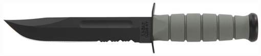 Picture of KA-BAR FIGHTING/UTILITY KNIFE 7" SERR W/PLASTIC STH. F-GREEN 5012