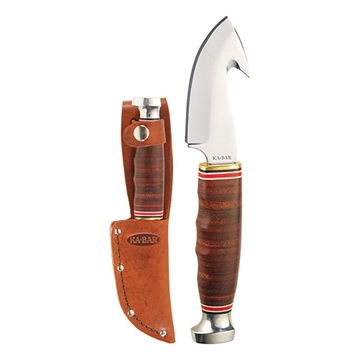 Picture of KA-BAR GAME HOOK STACKED LEATHER HANDLE 1234