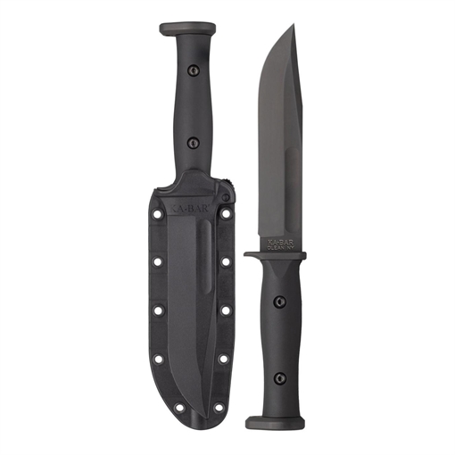 Picture of KA-BAR Slabby Fixed Blade Knife 6.86? 1095 Cro-Van Nylon Handle Black 1310 K1310