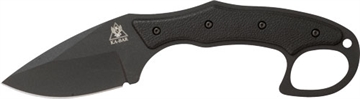 Picture of KA-BAR Knives TDI Pocket Strike, Fixed Blade, 3.188" Blade Length, 7.75" Overall Length, Matte Finish, Black, Plain Edge, Drop Point, AUS 8 Steel, Black Nylon/Fiberglass Handle, Nylon Pocket Sheath 2491