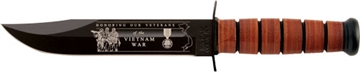 Picture of KA-BAR KNIVES USMC VIETNAM 7" W/ LEATHER SHEATH 9140