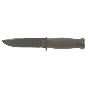 Show details for KA-BAR Knives Mark I, Fixed Blade Knife, 5.125" Blade Length, 9.188" Overall Length, 1095 Cro-Van Steel, Matte Finish, Black, Black Kraton Handle, Plain Edge, Includes Hard Plastic Sheath 2221 Picture of KA-BAR Knives Mark I, Fixed Blade Knife, 5.125" Blade Length, 9.188" Overall Length, 1095 Cro-Van Steel, Matte Finish, Black, Black Kraton Handle, Plain Edge, Includes Hard Plastic Sheath 2221