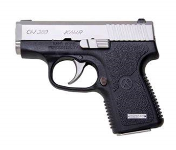 Picture of Kahr Arms CW 380 ACP 6+1 2.58" Stainless Steel Barrel, Matte Stainless Steel Serrated Slide, Black Polymer Frame, Black Textured Polymer Grip CW3833N