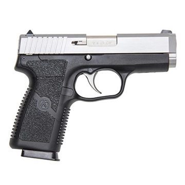 Picture of Kahr Arms CW9, Striker Fired, Semi-automatic, Polymer Frame Pistol, 9MM, 3.5" Barrel, Matte Finish, Stainless Steel Slide, Black Frame, Front Night Sight, Fixed Rear Sight, 7 Rounds, 1 Magazine CW90G93N