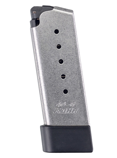 Picture of Kahr Arms Handgun Magazine Stainless with Grip Extension Fits Kahr K40 Covert PM40 MK40 & CM40 .40 S&W 6/rd PACKED KS620