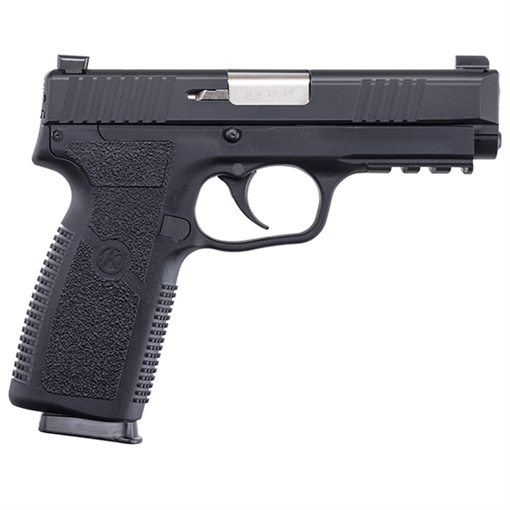 Picture of Kahr Arms TP9-2 9mm Luger Caliber with 4" Barrel, 8+1 Capacity, Black Finish Picatinny Rail Frame, Serrated Matte Black Stainless Steel Slide, Textured Polymer Grip & TruGlo Night Sights TP90S94N
