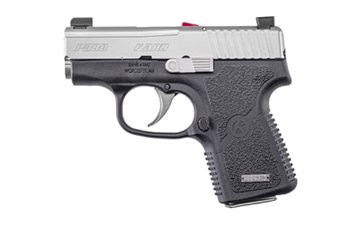 Picture of Kahr Arms P380, Striker Fired, Semi-automatic, Polymer Frame Pistol, Sub-Compact, 380 ACP, 2.53" Barrel, Blackened Stainless Finish, Night Sights, 2 Magazines, (1)-6 Round and (1)-7 Round KP38233