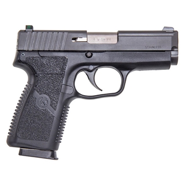 Picture of Kahr Arms P *CA Compliant 9mm Luger Caliber with 3.60" Barrel, 7+1 Capacity, Black Finish Frame, Serrated Matte Black Stainless Steel Slide, Polymer Grip & TruGlo Night Sigts KP9094N