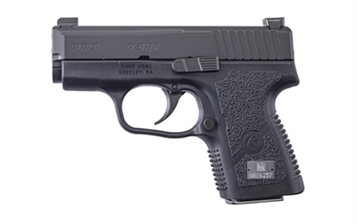 Picture of Kahr Arms PM9, Striker Fired, Semi-automatic, Polymer Frame Pistol, Sub-Compact, 9MM, 3.1" Barrel, Blackened Stainless Finish, Night Sights, 7 Rounds, 3 Magazines, (1)-7 Rounds and (2)-6 Rounds PM90G94NA