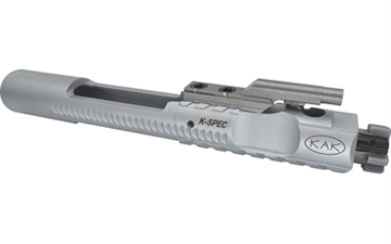 Picture of KAK Industry K-SPEC Enhanced, Bolt Carrier Group, For AR-15, 556/300 Blackout, 9310 Steel Bolt, Chrome Finish, Silver, Duel Ejector, Down Vent 425-0505-002