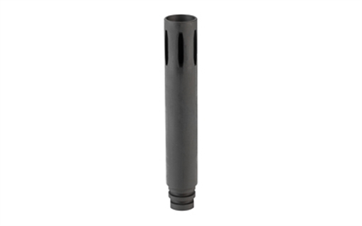Picture of KAK Industry Retro Extended Flash Hider, 556NATO, Fits AR-15, 1/2x28, 6" Long, Phosphate Finish, Black AR15-MD-FH-001