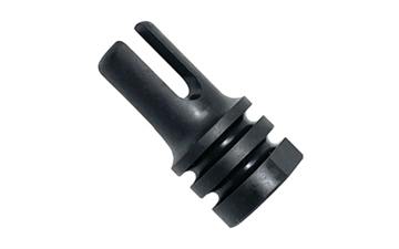 Picture of KAK Industry Retro Duckbill, Flash Hider, 556NATO, 1/2x28, Fits AR-15, Phosphate Finish, Black 1-2-28-DUCKBILL