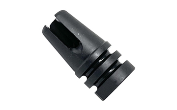 Picture of KAK Industry Retro Taper, Flash Hider, 556NATO, Fits AR-15, 1/2x28, Phosphate Finish, Black 1-2-28-TAPER-FLASH