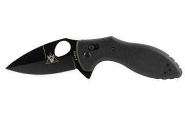 Picture of KA-BAR Knives TDI Flipper, Plain Edge, 3" Blade, AUS8A Stainless Steel, Black 2490