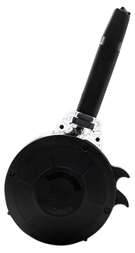 Picture of Kci Usa Inc KCI-MZ028 Drum Magazine 50rd 40 S&W Compatible w/ Glock 22/23/24/27/35 Black Hardened Steel/Polymer KCIMZ028