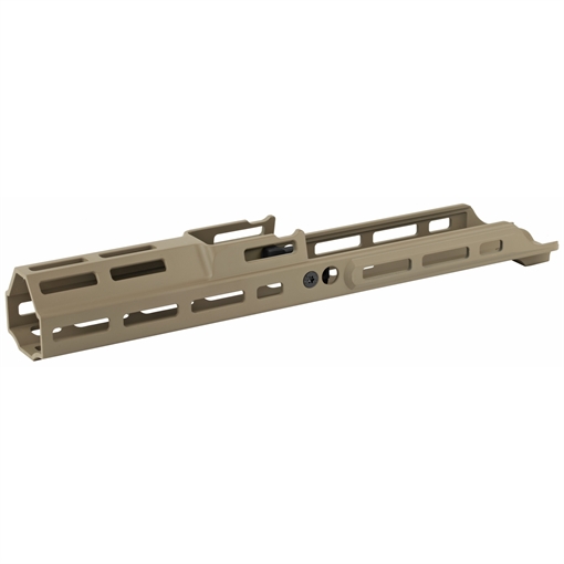 Picture of Kinetic Development Group, LLC SCAR MREX M-Lok MKII Handguard, 6.5", Fits SCAR 16s/17s, Includes 2 M-Lok Pic Rail Sections, Flat Dark Earth MRX5-MK2-120