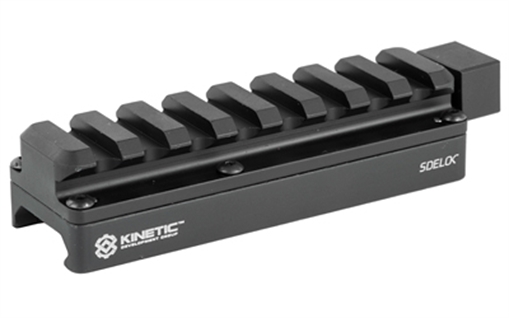 Picture of Kinetic Development Group, LLC SIDELOK, Universal Scope Riser, Standard, Fits Picatinny, Black Finish, .62" Rail Height SID5-100