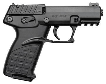 Picture of Kel-Tec P17, Single Action Only, Semi-automatic, Polymer Frame Pistol, Compact, 22LR, 3.8" Barrel, Threaded 1/2x28, Matte Finish, Black, Fiber Optic Front Sight, 10 Rounds, 3 Magazines P17BBLK10