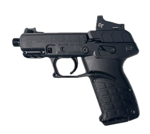 Picture of Kel-Tec P17 Pistol - Black | .22 LR | 3.8" Threaded Barrel | 16rd | Crimson Trace Red Dot & Rounded Gear Holster P17BBLKRD